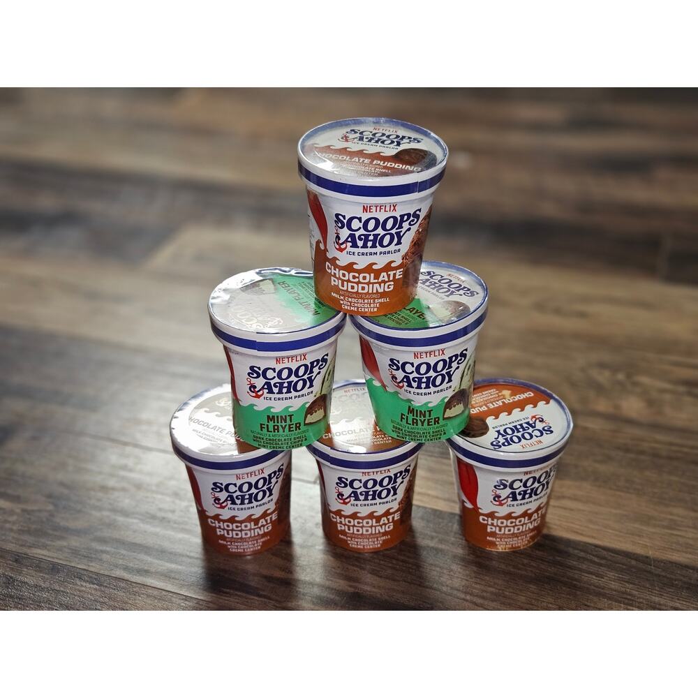 Stranger Things X Frankford Scoops Ahoy Chocolate Pudding & Mint Flayer Candies